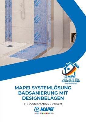 MAPEI Systemlösung Badsanierung mit Designbelägen